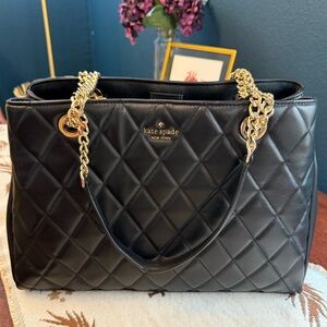 Kate Spade - Carey - Large Black Quilted Leather Tote